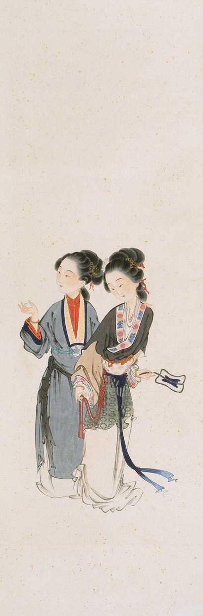 佚名 仕女 立轴